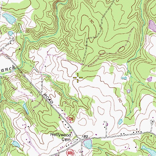 Topographic Map of Matoaca High School, VA