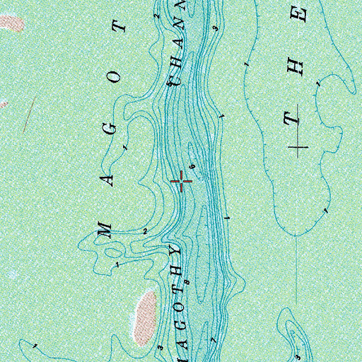 Topographic Map of McGothy Channel, VA