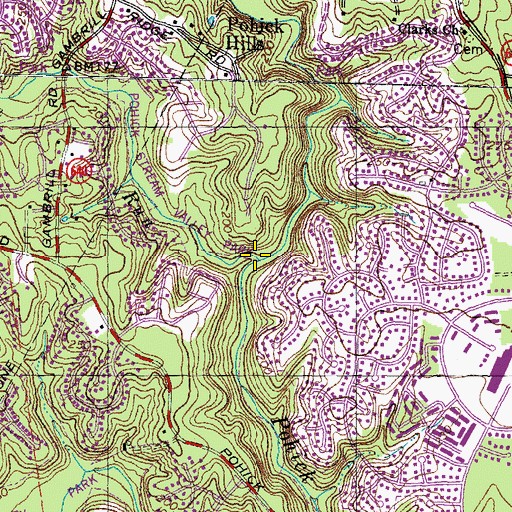 Topographic Map of Middle Run, VA
