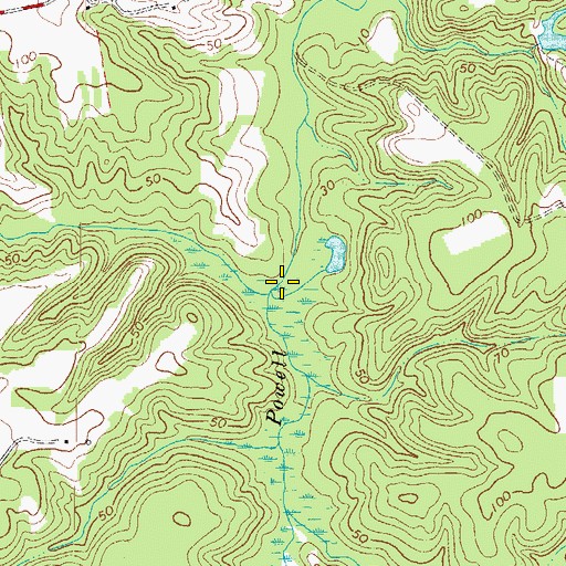 Topographic Map of Mike Run, VA