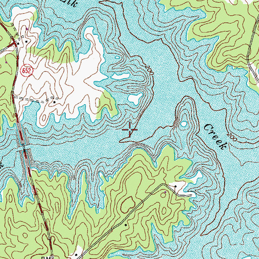 Topographic Map of Millpond Creek, VA