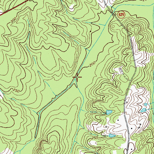 Topographic Map of Moore Creek, VA