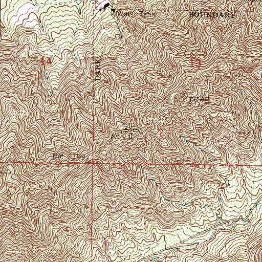 Topographic Map of Ma Ha Tuak Range, AZ