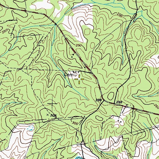 Topographic Map of Mount Gilead Church, VA