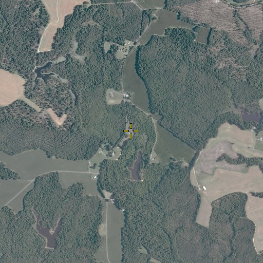 Aerial/Satellite Image of Mount Zion Church, VA