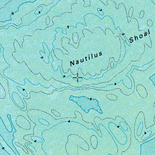 Topographic Map of Nautilus Shoal, VA