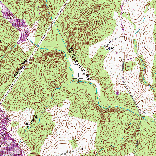 Topographic Map of Nelson Fork, VA