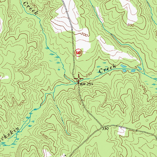 Topographic Map of North Buckskin Creek, VA