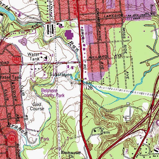 Topographic Map of North Run, VA