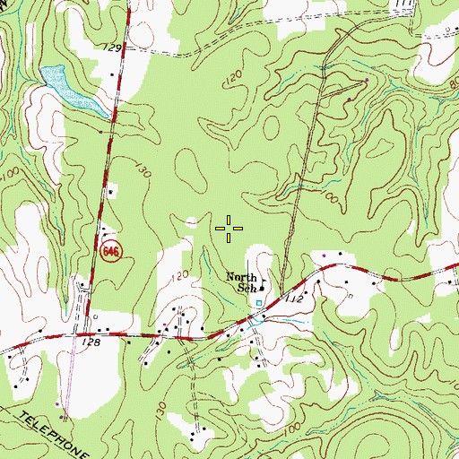Topographic Map of North Elementary School, VA