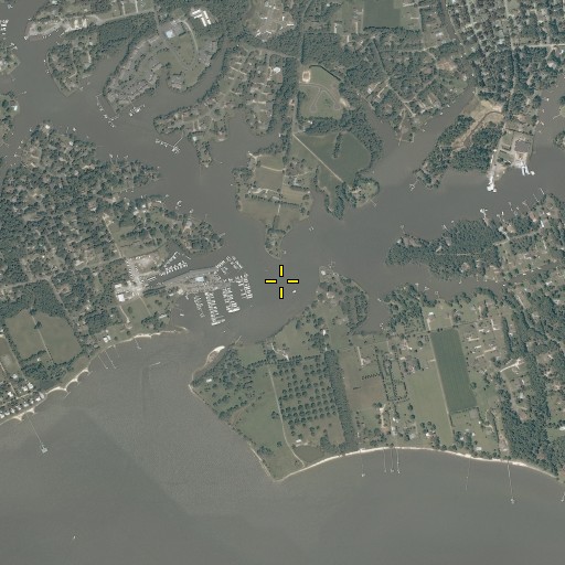 Aerial/Satellite Image of Northwest Branch Sarah Creek, VA