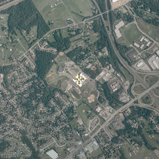 Aerial/Satellite Image of Northside High School, VA
