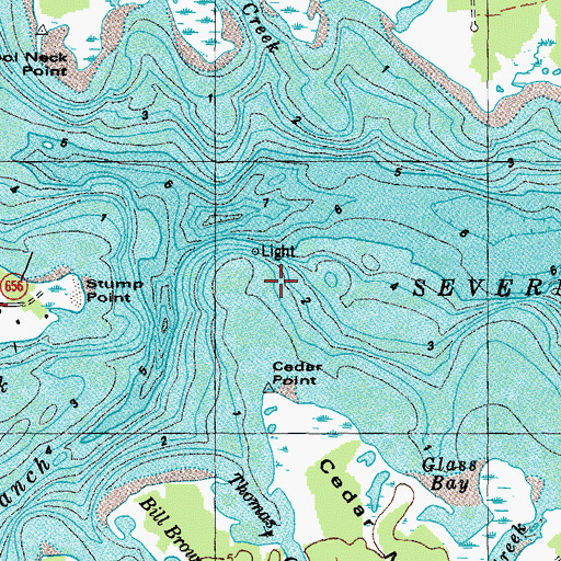 Topographic Map of Northwest Branch Severn River, VA
