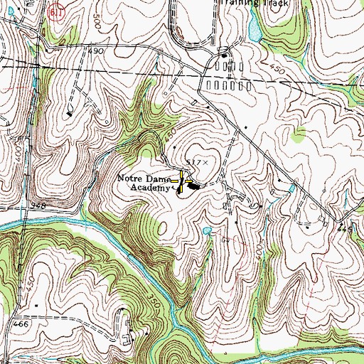 Topographic Map of Middleburg Academy, VA