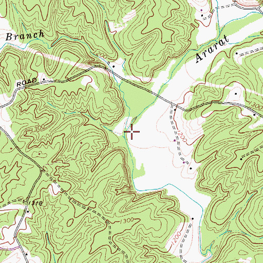 Topographic Map of Owens Branch, VA