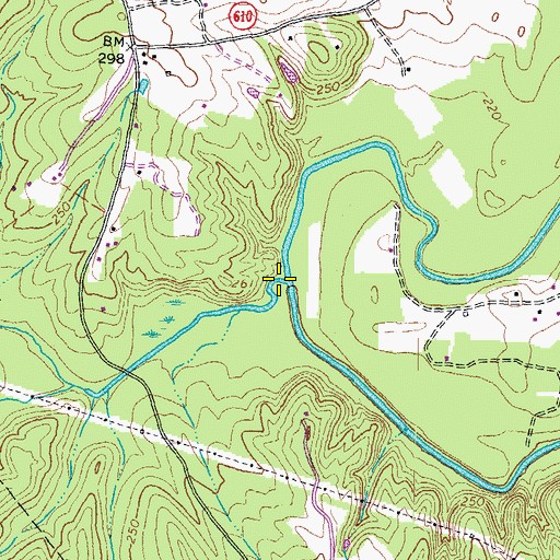 Topographic Map of Owens Creek, VA