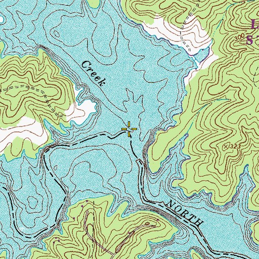 Topographic Map of Pamunkey Creek, VA