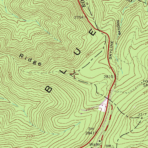 Topographic Map of Patterson Ridge, VA