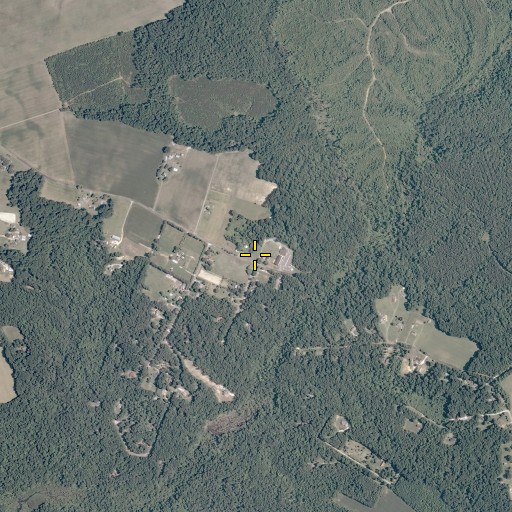 Aerial/Satellite Image of Petsworth Church, VA