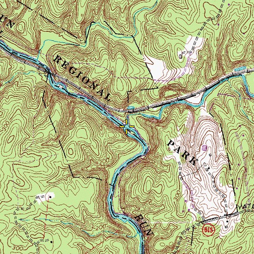 Topographic Map of Popes Head Creek, VA