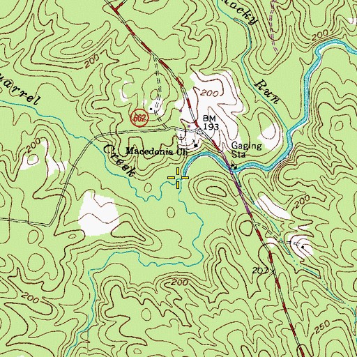 Topographic Map of Quarrel Creek, VA