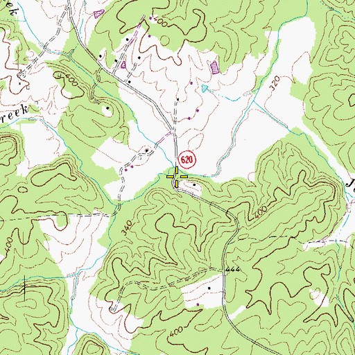 Topographic Map of Quarry Creek, VA