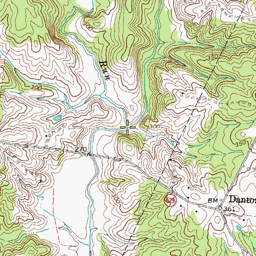 Topographic Map of Riga Run, VA