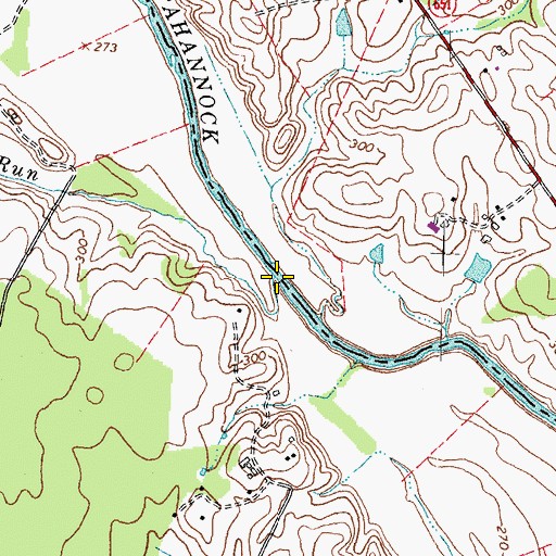 Topographic Map of Ruffans Run, VA