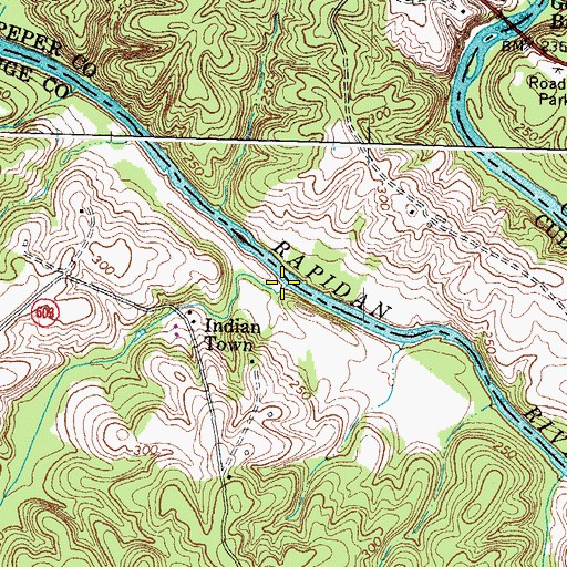 Topographic Map of Russell Run, VA