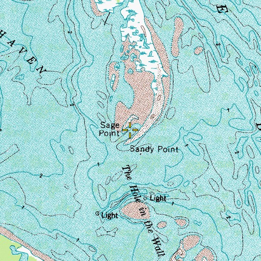 Topographic Map of Sage Point, VA