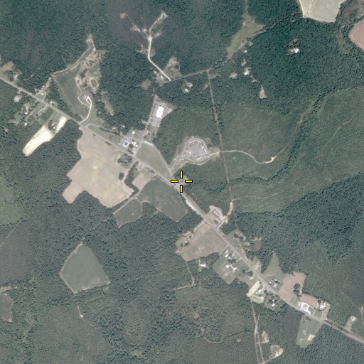 Aerial/Satellite Image of Saint James Presbyterian Church, VA