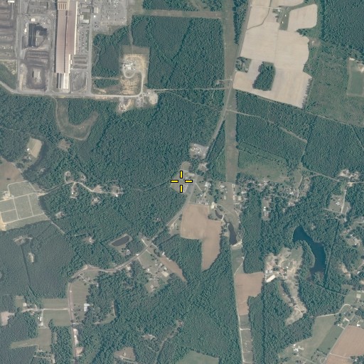Aerial/Satellite Image of Saint Johns Church, VA