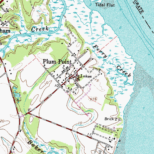 Topographic Map of Saint Lukes Church, VA