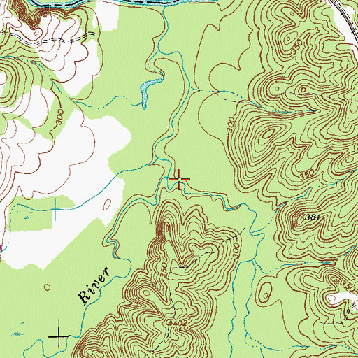 Topographic Map of Sandy River, VA