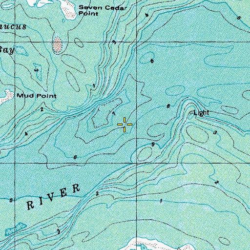 Topographic Map of Severn River, VA