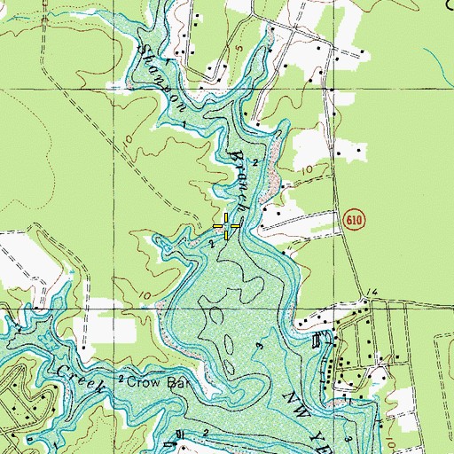 Topographic Map of Shannon Branch, VA