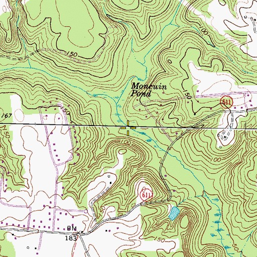 Topographic Map of Webb Creek, VA