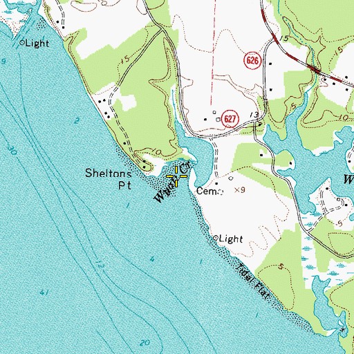 Topographic Map of Wyatt Creek, VA