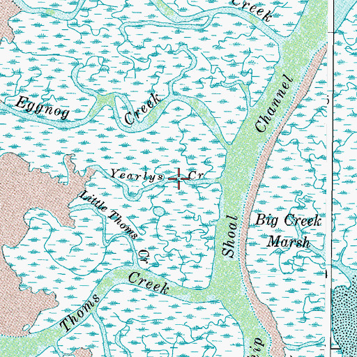 Topographic Map of Yearlys Creek, VA