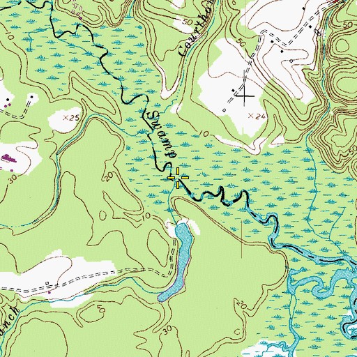 Topographic Map of Zion Branch, VA