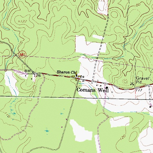 Topographic Map of Sharon Church, VA