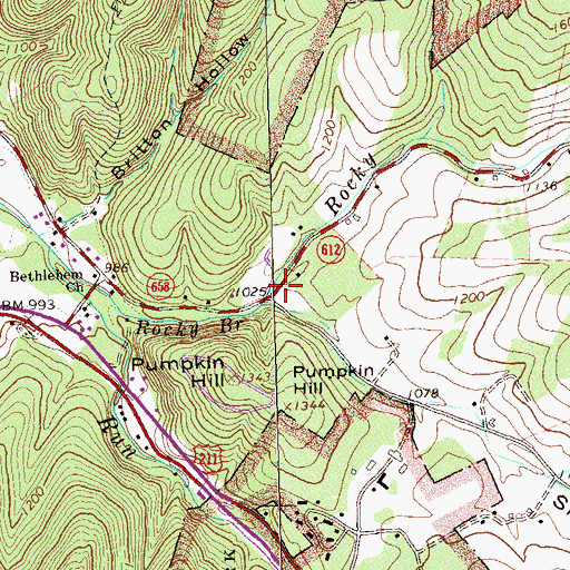 Topographic Map of Shenks Hollow, VA