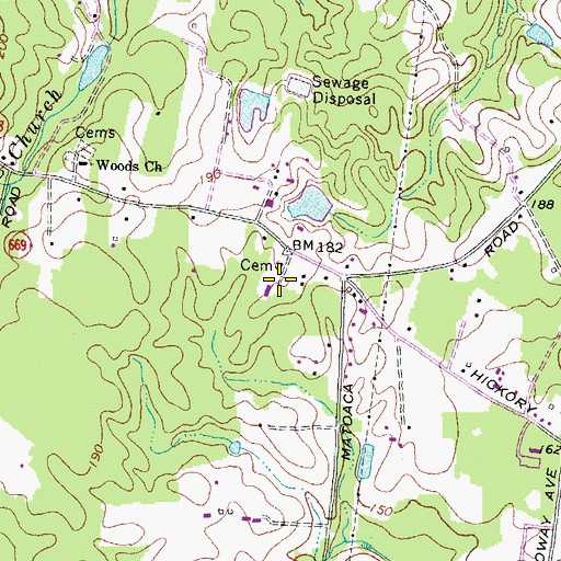 Topographic Map of Shiloh Church, VA