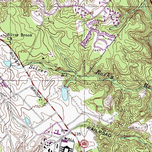 Topographic Map of Silver Brook, VA