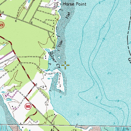 Topographic Map of Silver Creek, VA