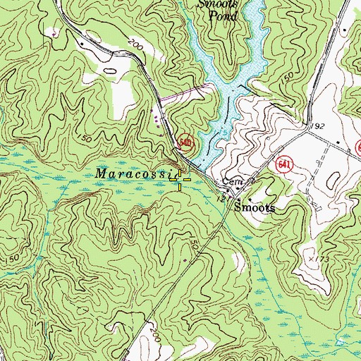 Topographic Map of Smoots Run, VA