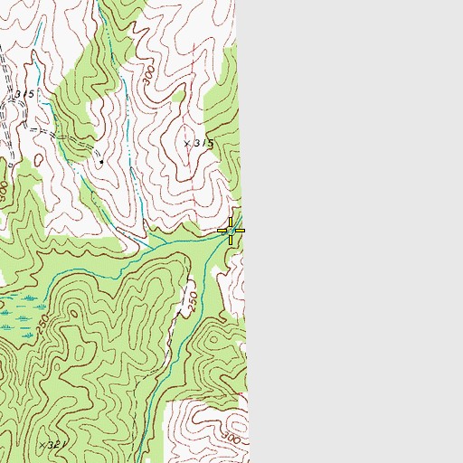 Topographic Map of South Branch Nibb Creek, VA