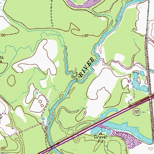 Topographic Map of South River, VA
