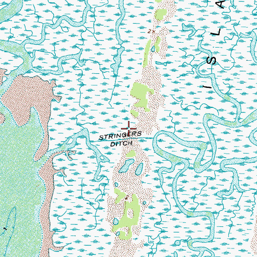 Topographic Map of Stringers Ditch, VA