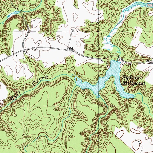 Topographic Map of Sydnors Mill Creek, VA